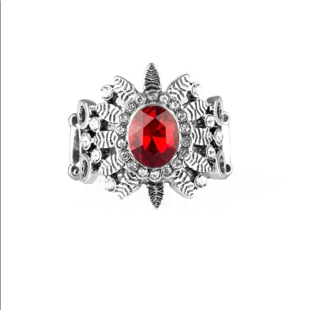 ✨3 for $10✨ Silver and red ring